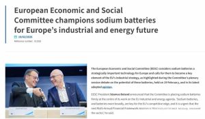 欧盟能源战略转向：重磅押注钠电池